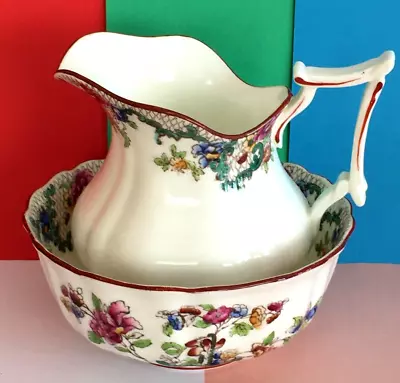 Buy Antique, Brown Westhead Moore & Co, Cauldon Ltd Tea Set Milk Jug & Sugar Bowl • 23.95£