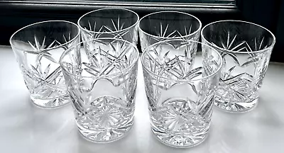 Buy SIX THOMAS WEBB CRYSTAL LONDON WHISKEY GLASSES/TUMBLERS 6oz • 39£