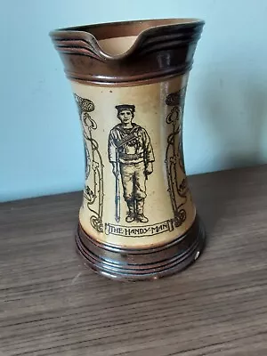 Buy Doulton Lambeth The Handy Man Boer War Commemorative Jug Pitcher Stoneware. • 119£