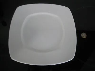 Buy Marks And Spencers White China Maxim Square Dinner Plate Serving Platter Charger • 9.99£