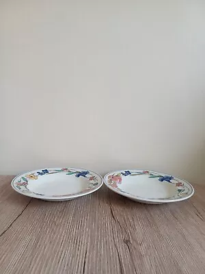 Buy Woods & Sons Alpine Meadow 9 Inch   Rimmed Soup Bowls X 2 - No Signs Of Use • 20£