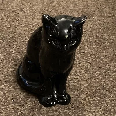 Buy ADORABLE VINTAGE SYLVAC ART POTTERY BLACK GLOSSY CAT  No 1086 5 Inch • 10£
