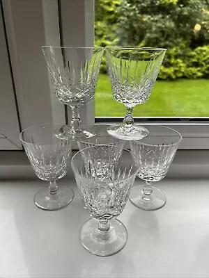 Buy Edinburgh Crystal Appin Small Wine/Port Glasses 10.5cms Fully Marked X 6 • 40£