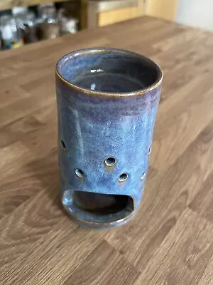 Buy Hand Thrown Pottery Oil Burner Immaculate Blue • 6.45£