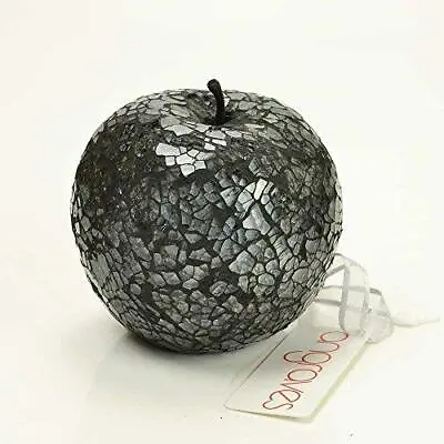 Buy Angraves Mosaic Glass Apple Fruit (Dark Grey) Home Decorative Decor Display Piec • 9.95£