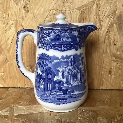 Buy Vintage George Jones Blue Abbey 1790 Coffee Hot Water Tall Tea Pot 16cm • 7.99£