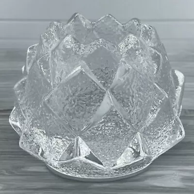 Buy Orrefors Sweden Crystal Art Glass Firefly Artichoke Votive Candle Holder Clear • 15.30£