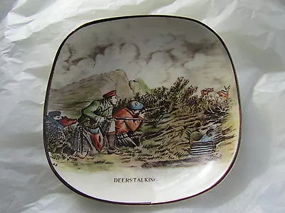 Buy Vintage Gray's Pottery Small Shallow Dish With DEERSTALKING Image • 4.99£