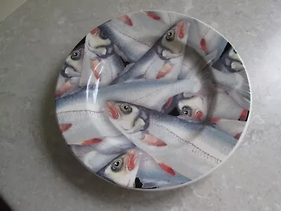 Buy Vintage Emma Bridgewater Plate - Fish With Taramasalata Recipie • 29.99£