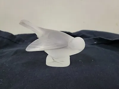 Buy Lalique France Glass Bird Frosted Glass Figurine 3.5  High X 4.5  Long. READ • 57.64£
