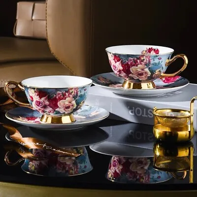 Buy Bone China Ceramic Vintage Floral English Tea Set 3 Pieces Set Birthday Gift • 15.95£