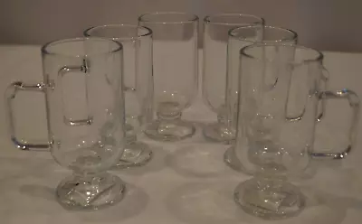 Buy Set Of 6 Our Table 8 Oz. Irish Coffee Clear Glass Pedestal Mug Set • 25.94£