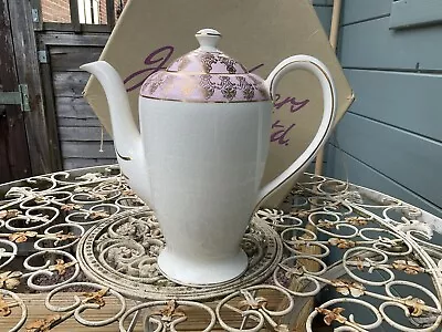 Buy Vintage Victoria Pottery Fenton Coffee Pot Pink/Gold/Ivory Elegant Piece VGC! • 9.99£