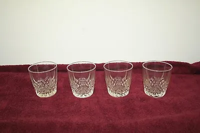 Buy Set Of 4 X Crystal Glass Tumblers In VGC (SC16) • 6.95£