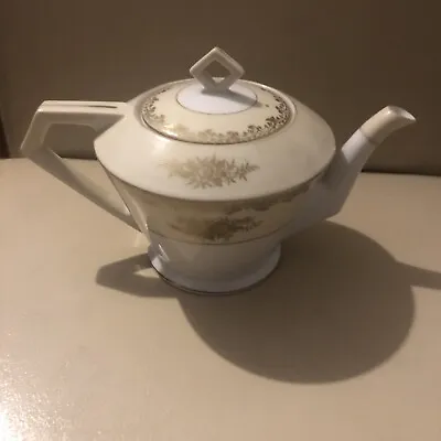 Buy Vintage Noritake China Tea Pot Art Deco Style • 19£