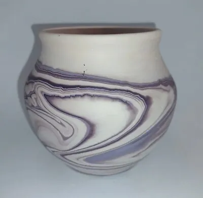 Buy American Creations Purple Swirl Flower Art Pottery Vase  Tie Dye Handmade USA • 7.58£