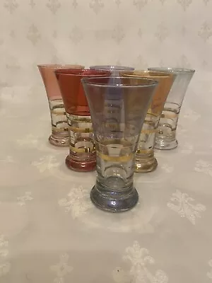 Buy Vintage IRIDESCENT Glasses Cocktail  Set ART DECO Tumblers 30s 40s 50s Retro  • 24.99£