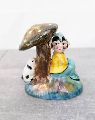 Buy Antique Staffordshire England Pixie Elf Mushroom Bunny Figurine Gnome Pottery • 50£