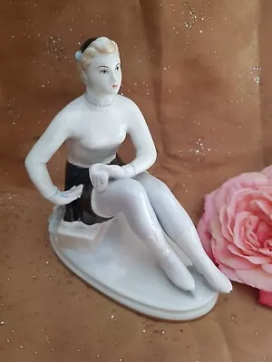 Buy Vintage Russian Porcelain Lomonosov Ice Skater/ Dancer Figurine SOME DAMAGE • 30£