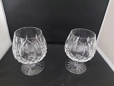 Buy Waterford Crystal  Lismore  Cut  Brandy Glasses  X 2  ( 5 1/4  Tall) • 29.99£