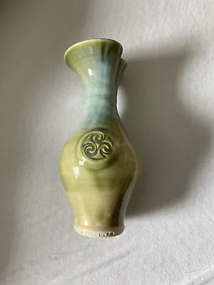 Buy Irish Studio Pottery Vase By COLM DE RIS  9 Ins Tall Well Stamped. • 14.99£