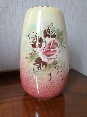 Buy Royal Winton Grimwades Pink Lustre Vase Rose Pattern • 10£