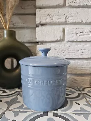 Buy Le Creuset Storage Jar With Lid 0.8L - Coastal Blue 16cmx13cm • 20£