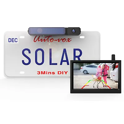 Buy AUTO-VOX Solar Powered Wireless Reversing Backup Camera & 5  LCD Monitor Parking • 101.58£