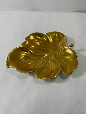 Buy Vintage Carlton Ware H/painted Australian Design, Gold Leaf Shaped Small Dish • 9.95£