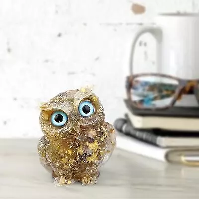 Buy Modern Crystal Owl Ornament Centerpiece Office Animal Sculpture Decoration • 7.78£
