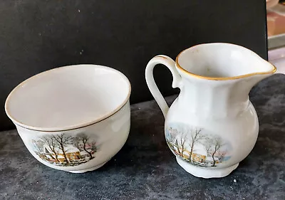 Buy Crown Bavaria Pottery Milk Jug And Sugar Bowl Made For Avon -nice Detail • 4£