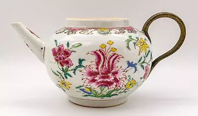 Buy Chinese Porcelain Famille Rose Peony Teapot Qing Period Yongzheng (1723-1735) • 11.50£