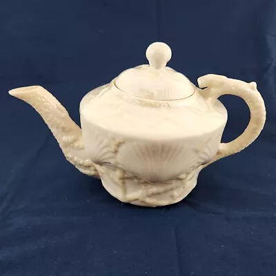 Buy Vintage 1946 To 1955 Belleek Pottery New Shell 6  Teapot & Lid Ireland 4th Mark • 213.42£