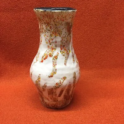 Buy Vintage Handmade Funky Primitive Ceramic Pottery Vase 11.25” • 28.40£
