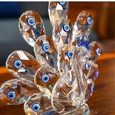 Buy Peacock Crystal Peacock Ornament Transparent Peacock Ornament  Home • 14.82£
