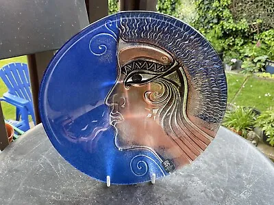 Buy Mats Jonasson Art Glass Plate • 42£