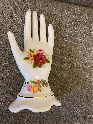 Buy Vintage Fine Bone China Cottage Rose Hand . Height 13cm • 7.99£