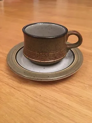 Buy Vintage Purbeck Pottery Studland Cup & Saucer Tea Coffee Mug • 5£