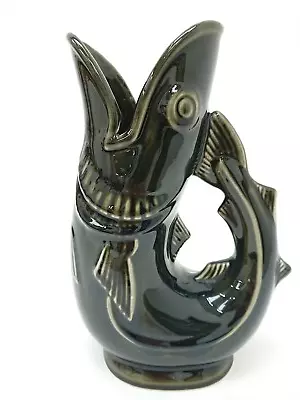 Buy The Gurgling Cod XL Gluggle Jug- Dartmouth Pottery/Shreve Boston Glug Fish Vase • 9.99£
