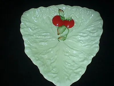 Buy Carlton Ware Cabbage Leaf Tomato 8 1/2 Inch Triangle Dish C1930 Australian  • 7.99£