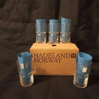 Buy Hadeland Of Norway Set Lot Of 5 Dram Glasses Boxed Scandinavian Glass Set 5  * • 123.28£