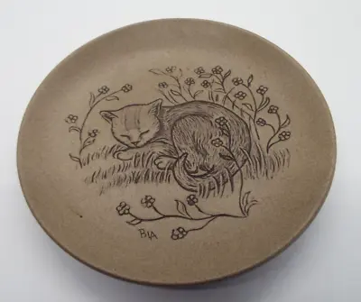Buy Poole Pottery Cat Plate By Barbara Linley Adams • 3.95£
