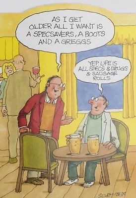 Buy Happy Birthday Card Older Sausage Rolls Humour Joke Funny Open Male Female • 2.99£