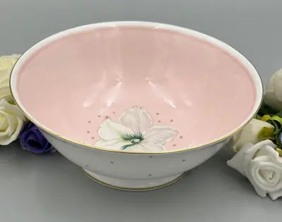Buy Susie Cooper Bone China Clematis Pink Large 8,3/4  Footed Serving Bowl. • 42.49£