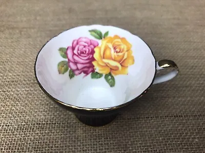 Buy Beautiful Vintage Aynsley Bone China Black Tea Cup With Roses  • 15£