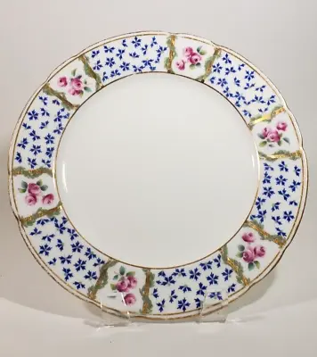 Buy Gorgeous Minton Pink Rose Blue Cornflower 9 Inch Cabinet/Luncheon Plate • 35.91£