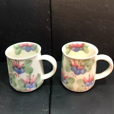 Buy 2 X Ben Thomas - Hornsea Pottery - Hand Made - Porcelain Mugs Cups - Perfect • 10£