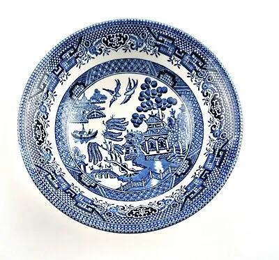 Buy Vintage 6  Churchill China Blue Willow Plates Made In Staffordshire England • 16.32£