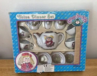 Buy Vintage Chins Tea Set Cabbage Patch Kids 13 Piece New White 1992 Collectable • 7.99£