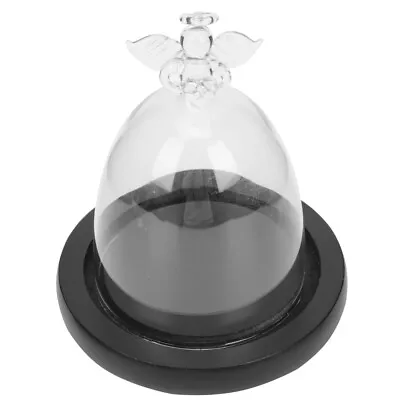Buy Angel Glass Wooden Dinner Table Decor Cloche Dome Bell Mini Cakes • 13.59£